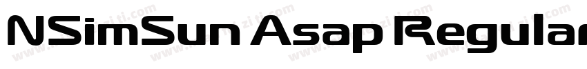 NSimSun Asap Regular字体转换